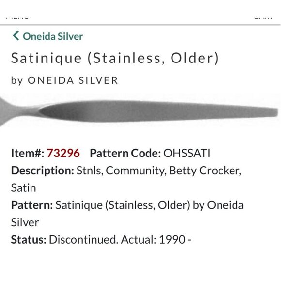 Oneida Satinique Stainless Steel Soup spoons Set Of 4 Discontinued Betty Crocker - Picture 2 of 3